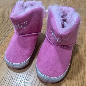 Juicy Couture Pink Fur-Lined Boots - 6 to 9 Month Old